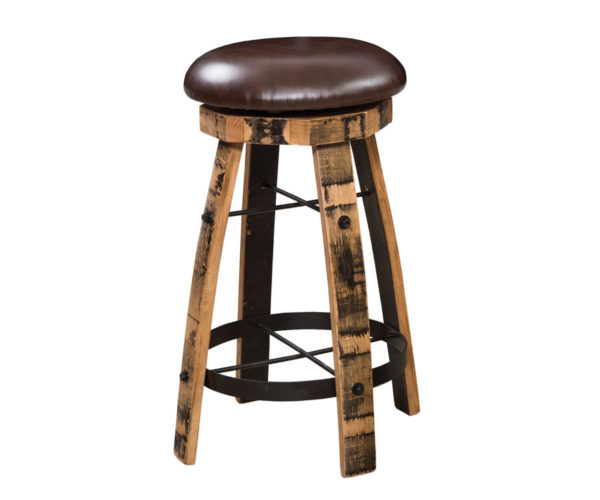Barrel 24" Swivel Barstool