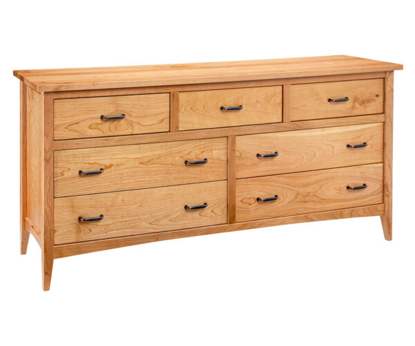 Cherry Fork 72" 7 Drawer Dresser