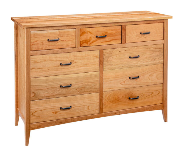 Cherry Fork 60" 9 Drawer Dresser