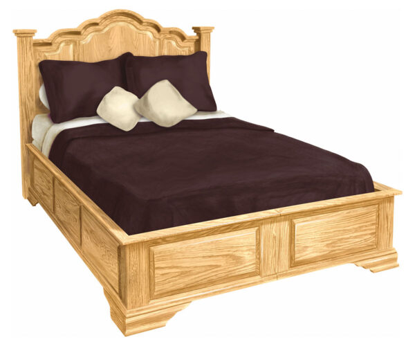 Wavy Cathedral Bed with Storage Rails
