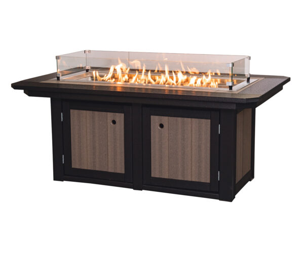 Rectangular Fire Pit Table - 25"H