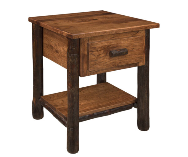 Wagon Wheel Hickory Nightstand