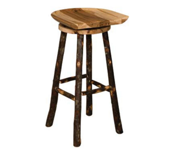 30" Saddle Bar Stool With Swivel Seat