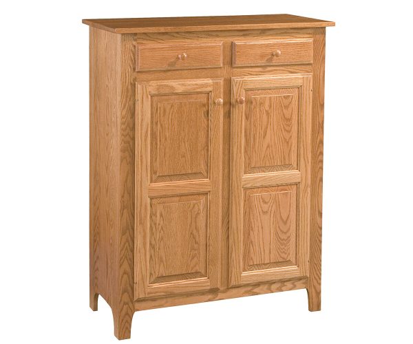 Classic Raised Panel Pie Safe With Drawers