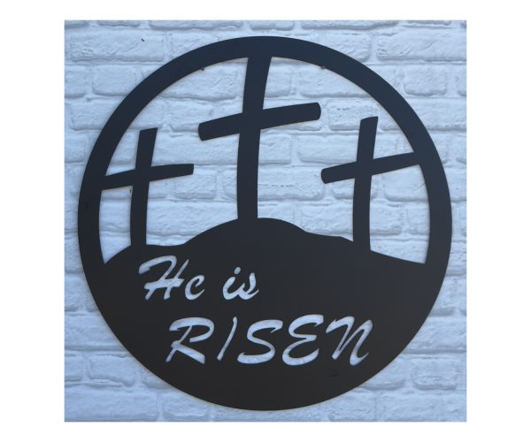 He Is Risen Plaque