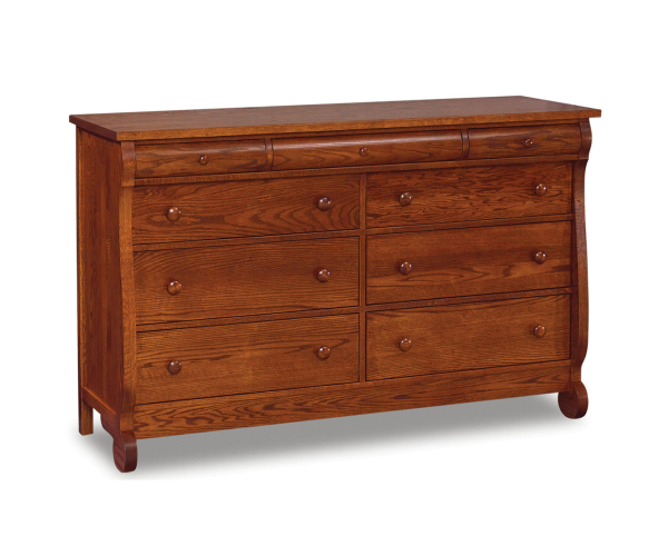 Old Classic Sleigh 9 Drawer Mule Dresser