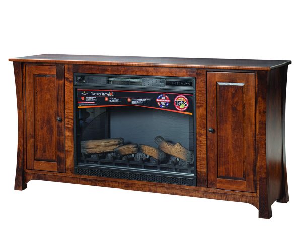 Woodbury Firebox TV Stand