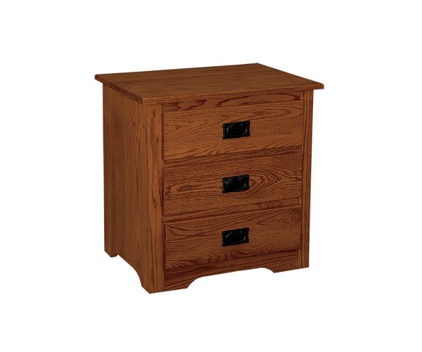 Mission 3 Drawer Nightstand