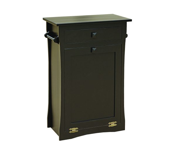 Tilt Out Trash Bin with Drawer and Bar