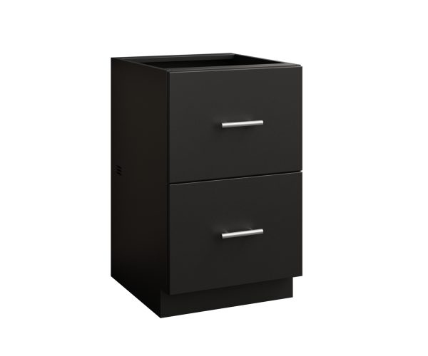 2 Drawer Flat Panel Cabinet - 21"W