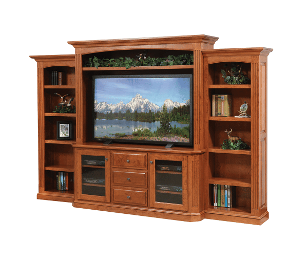 Buckingham Entertainment with Side Bookcases