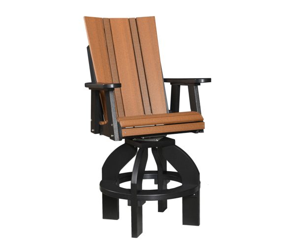 Modern Pub Swivel Chair Deep Seat
