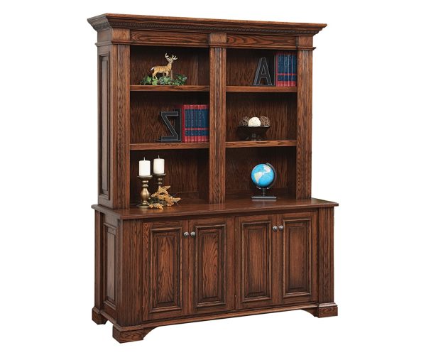 Lincoln Double Door Base and Bookshelf Hutch
