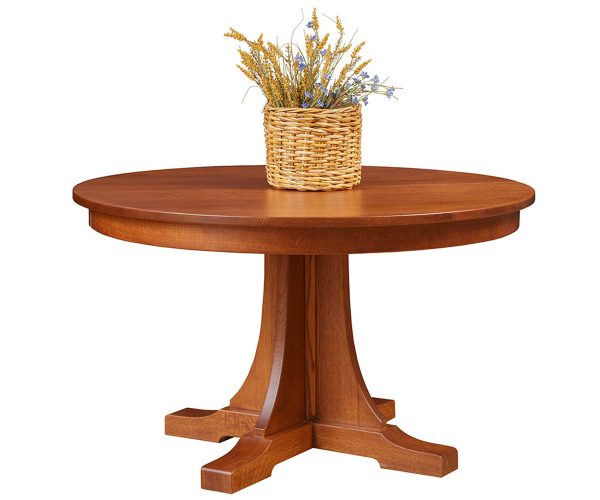 Mission Single Pedestal Table