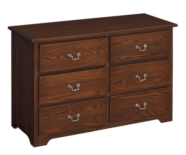 Shaker 6 Drawer Changing Dresser
