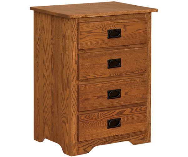 Mission Four Drawer Nightstand