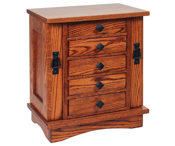 Mission Jewelry Chest - 5 Drawer