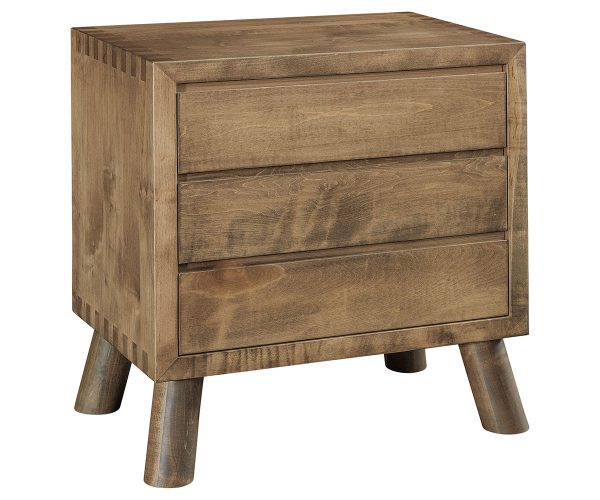 Troy 3 Drawer Nightstand