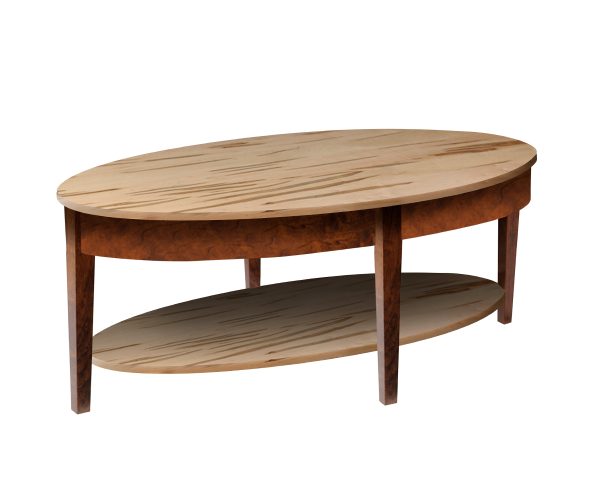 Modern Shaker Oval Coffee Table