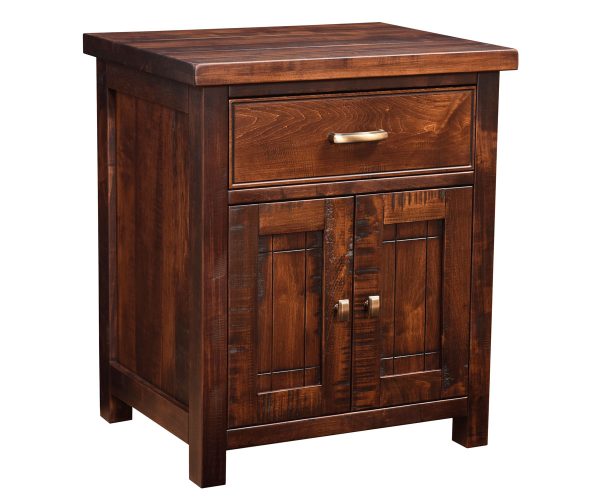 Timbermill One Drawer Two Door Nightstand