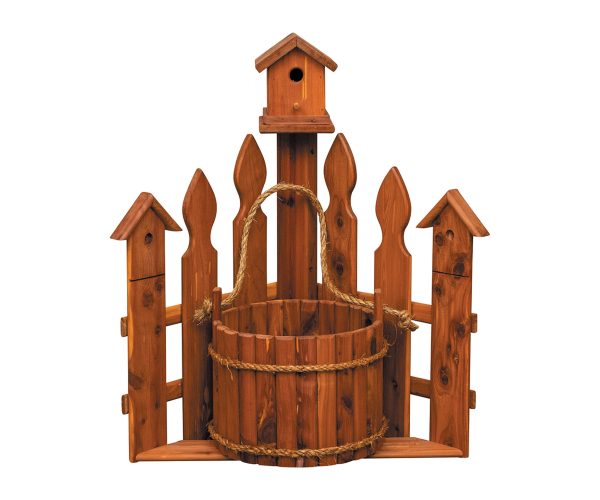 Large Corner Picket Fence Planter