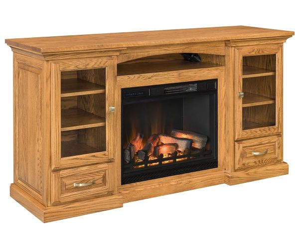 Grinnel Fireplace Entertainment Center - 72"W