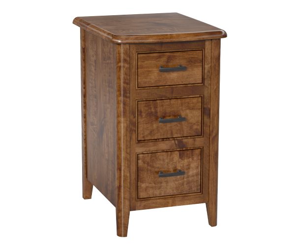 Cascade 3 Drawer Small Nightstand