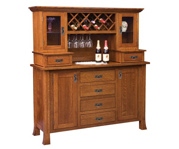 Old Century Wine Buffet with Hutch